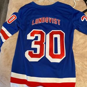 Henrik Lundqvist Long Sleeve Rangers Jersey